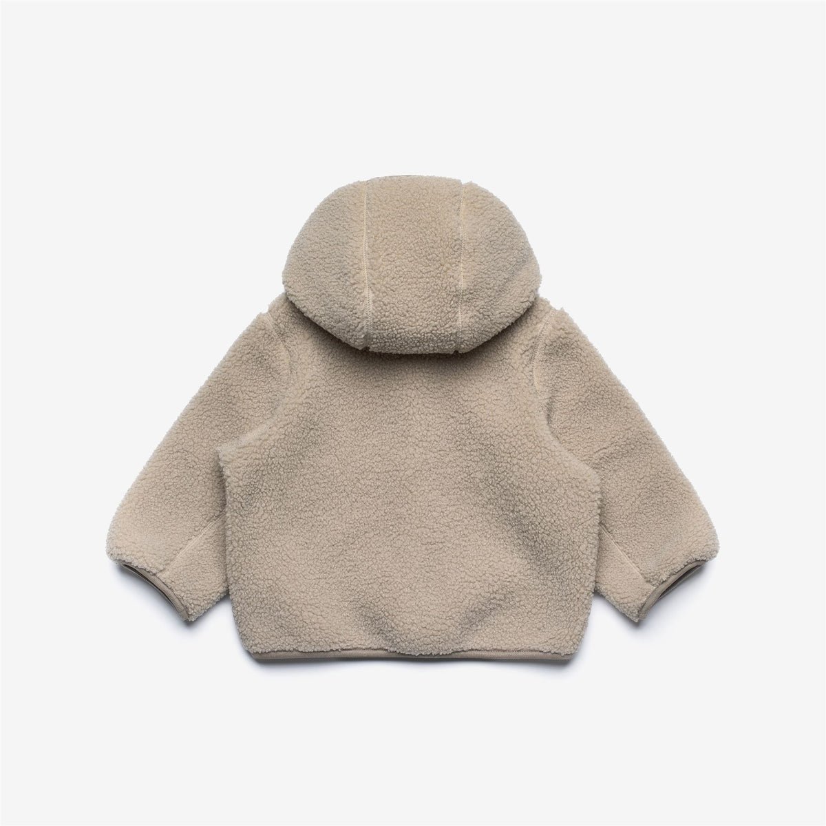 Fleece_KID UNISEX_E. JANNE POLAR_Hoodie Full Zip_Beige Cashmere - Commercial 2
