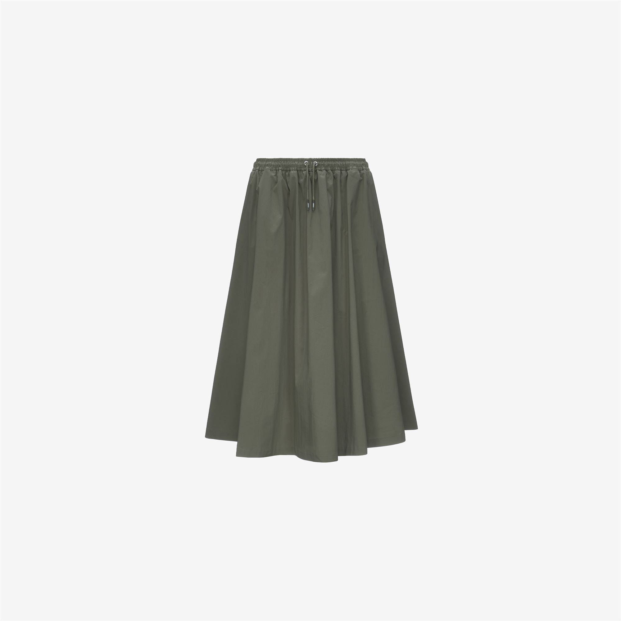 Skirts_WOMAN_MOSELLA LIGHT POPLIN TECH_Long_Green Lichen - Commercial 1