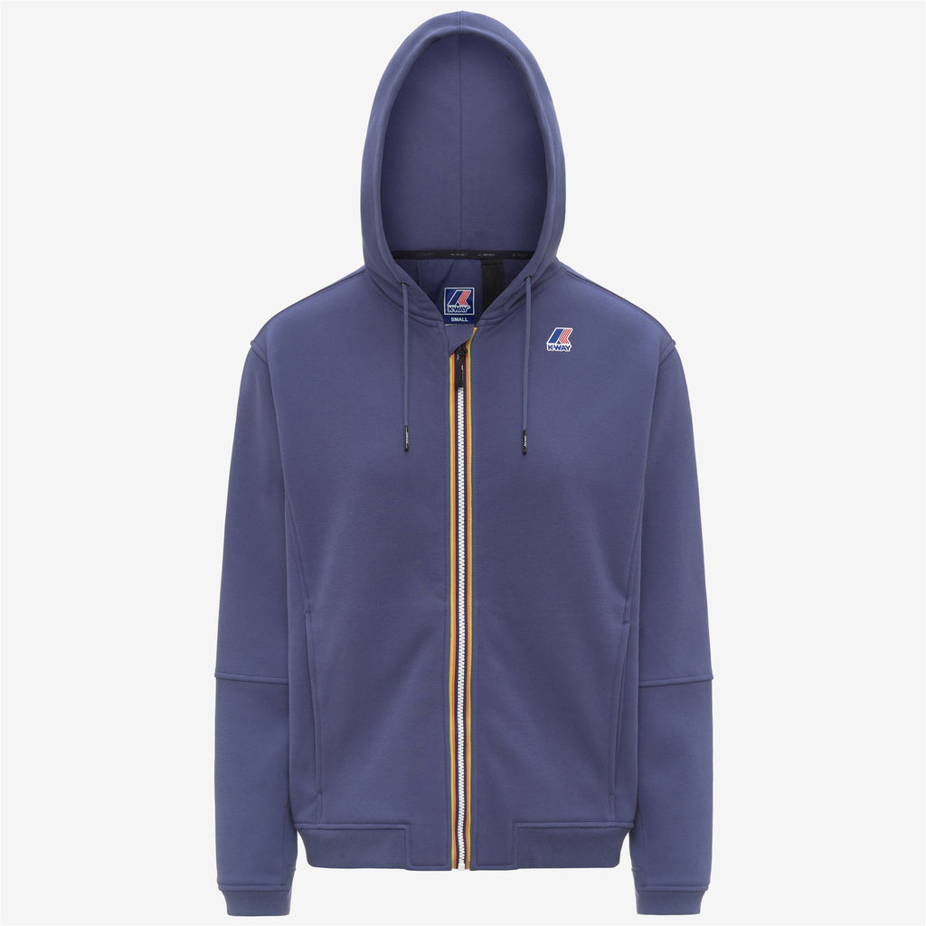 Fleece_UNISEX_PROSPER BRUSHED PC_Hoodie Full Zip_Blue Deep Cobalt - Commercial 1