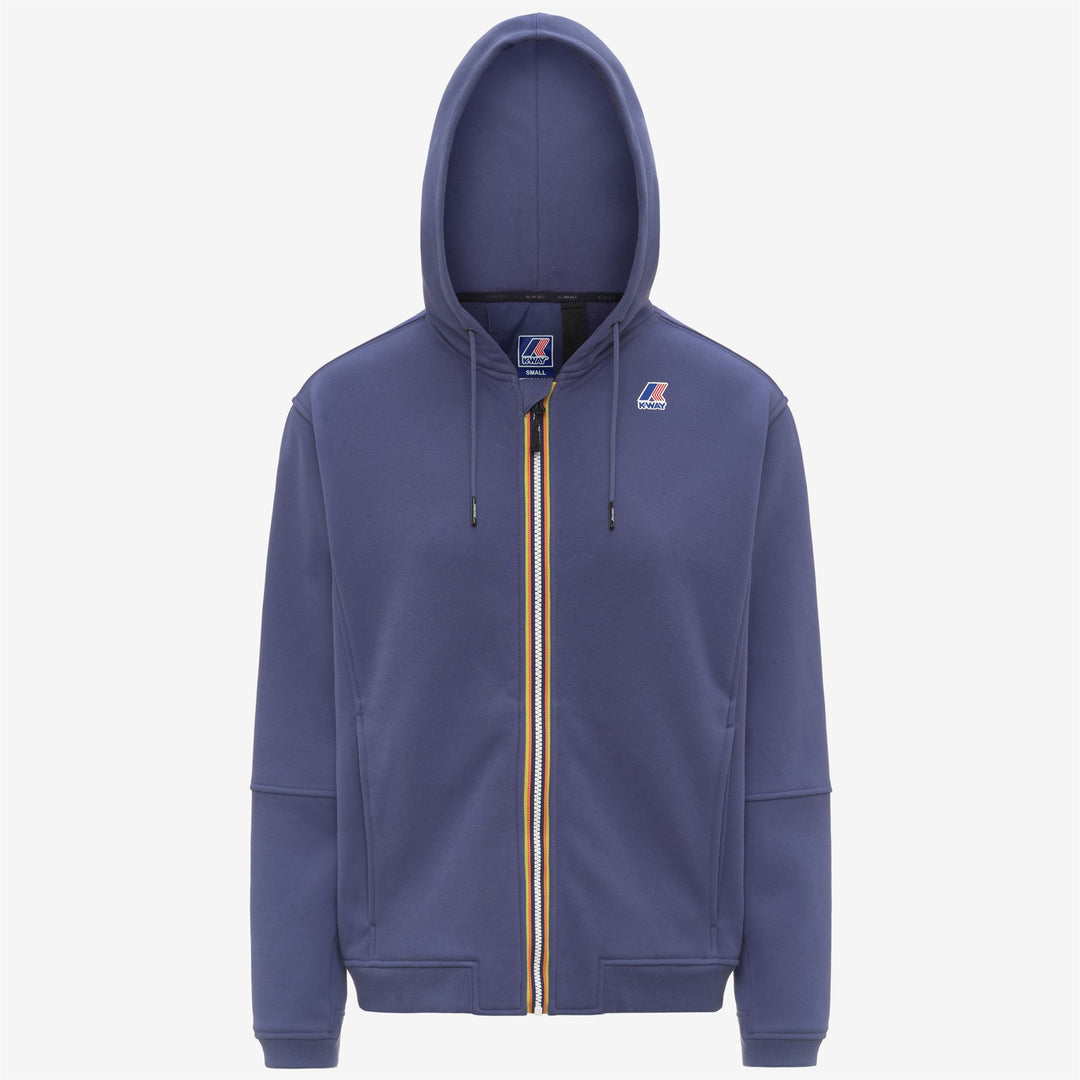 Fleece_UNISEX_PROSPER BRUSHED PC_Hoodie Full Zip_Blue Deep Cobalt - Photo