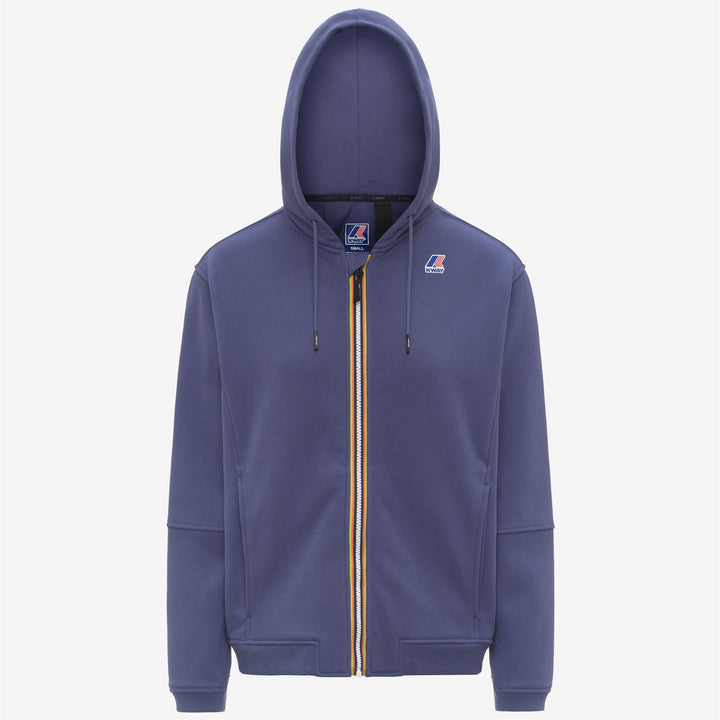 Fleece_UNISEX_PROSPER BRUSHED PC_Hoodie Full Zip_Blue Deep Cobalt - Photo