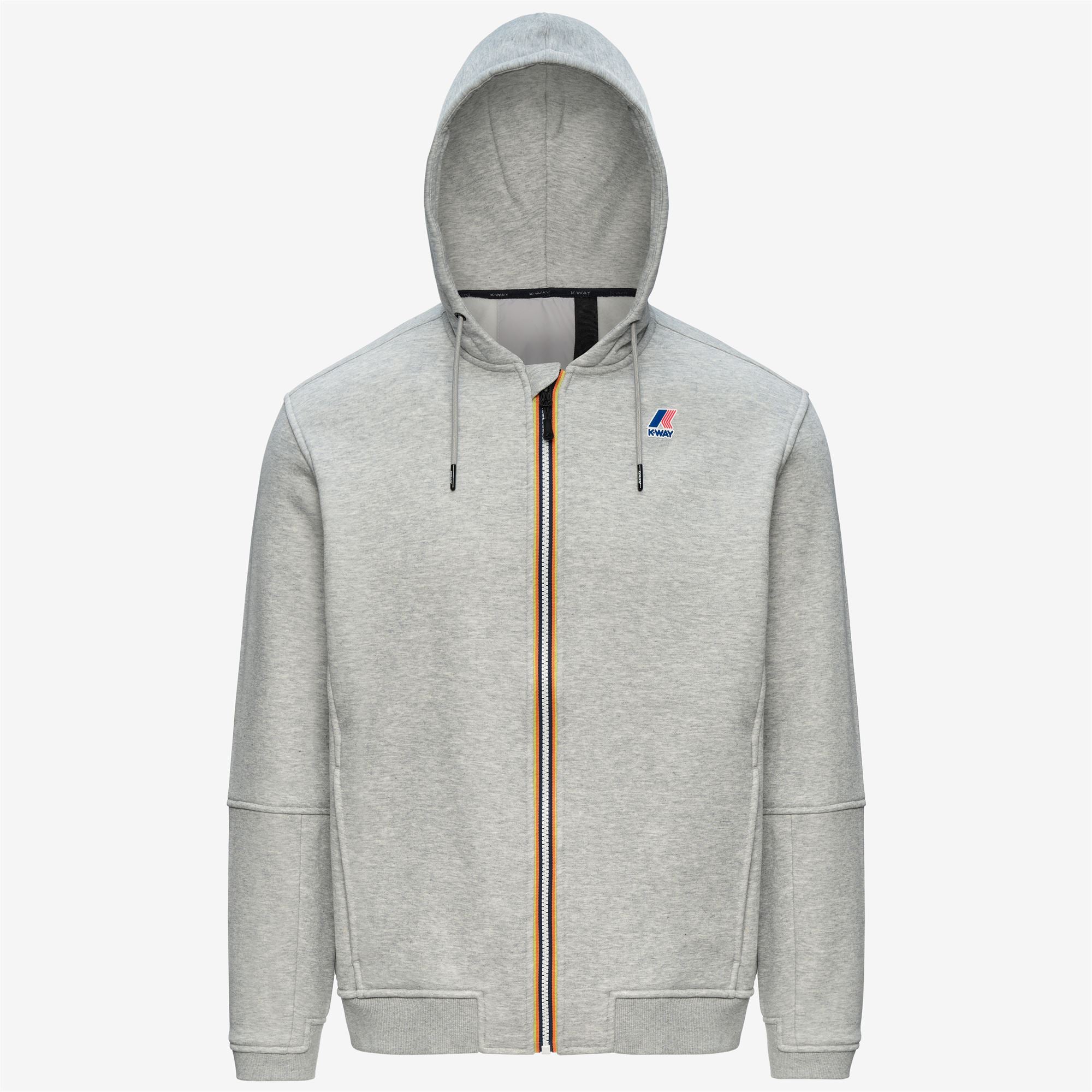 Fleece_UNISEX_PROSPER BRUSHED PC_Hoodie Full Zip_GREY MID MEL - Commercial 1