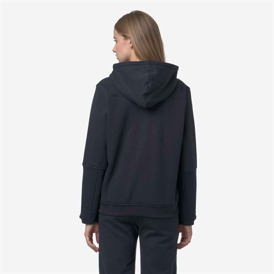 Fleece_UNISEX_PROSPER BRUSHED PC_Hoodie Full Zip_Blue Depth - DressedFrontDouble
