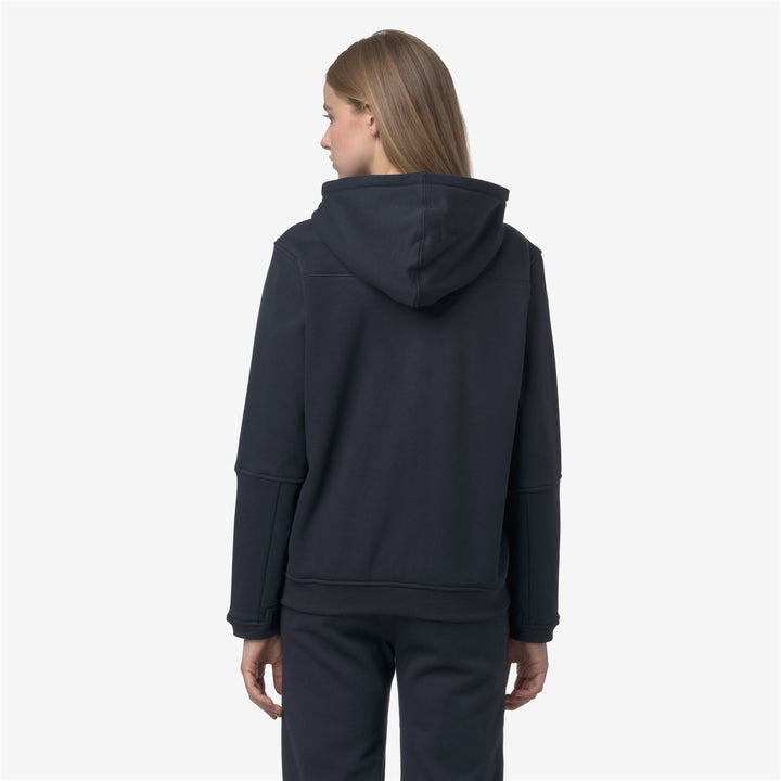 Fleece_UNISEX_PROSPER BRUSHED PC_Hoodie Full Zip_Blue Depth - DressedFrontDouble