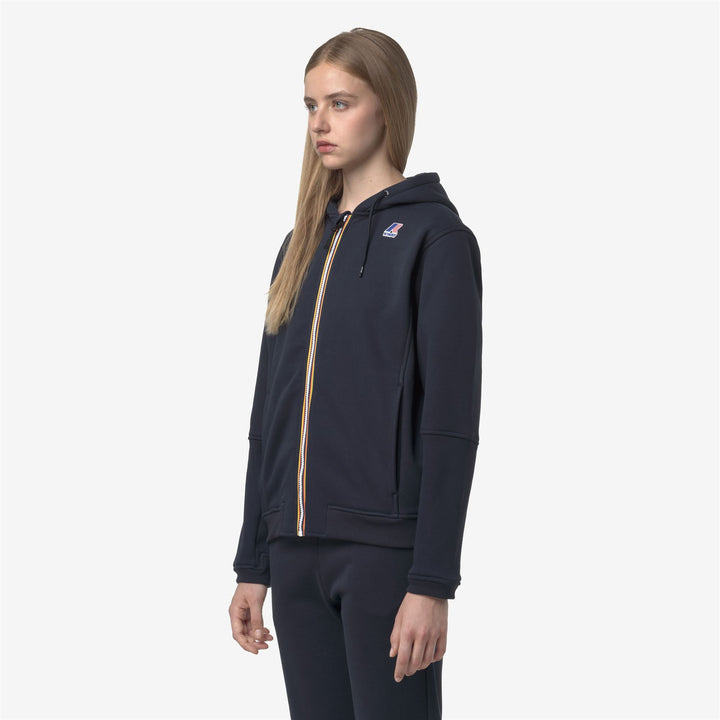 Fleece_UNISEX_PROSPER BRUSHED PC_Hoodie Full Zip_Blue Depth - Detail