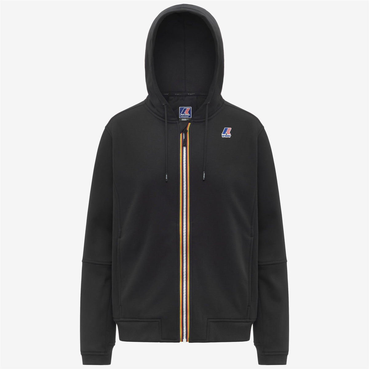 Fleece_UNISEX_PROSPER BRUSHED PC_Hoodie Full Zip_Black Pure - Commercial 1
