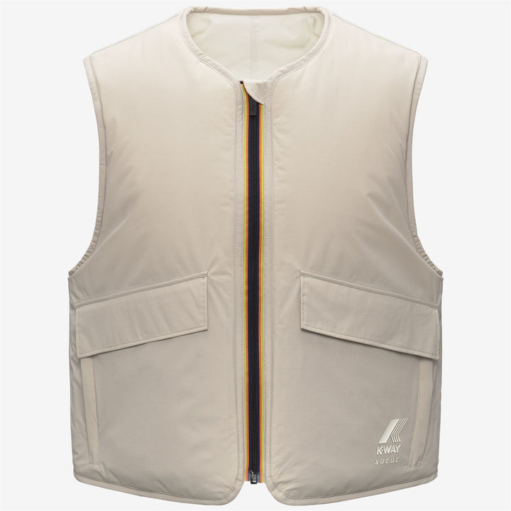 WES PADDED SOEUR - Jackets - Vest - WOMAN - Grey Lt Calce-Beige Baby