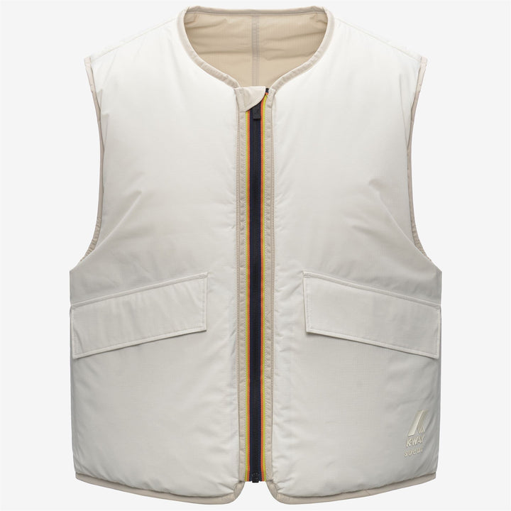 WES PADDED SOEUR - Jackets - Vest - WOMAN - Grey Lt Calce-Beige Baby