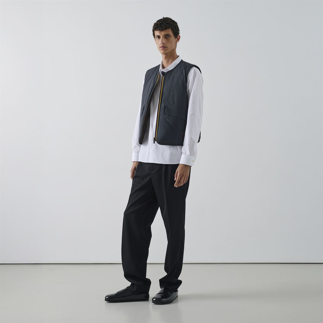 WES PADDED SOEUR - Jackets - Vest - WOMAN - Black Sand-Brown Coffee
