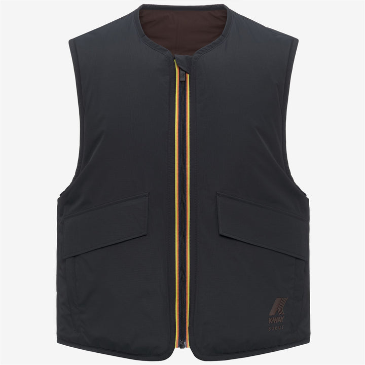 WES PADDED SOEUR - Jackets - Vest - WOMAN - Black Sand-Brown Coffee