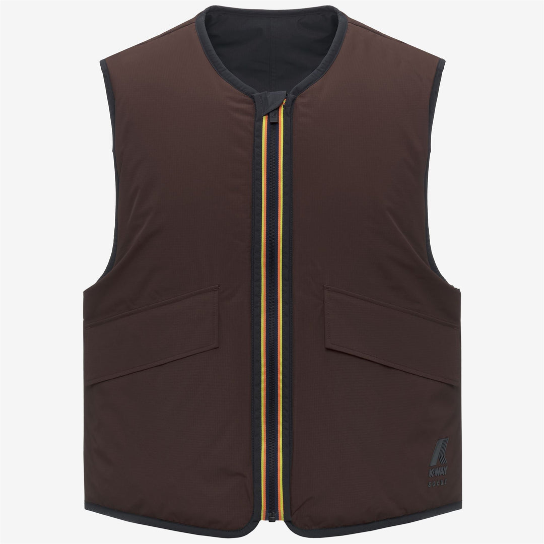 WES PADDED SOEUR - Jackets - Vest - WOMAN - Black Sand-Brown Coffee