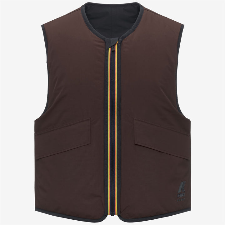 WES PADDED SOEUR - Jackets - Vest - WOMAN - Black Sand-Brown Coffee