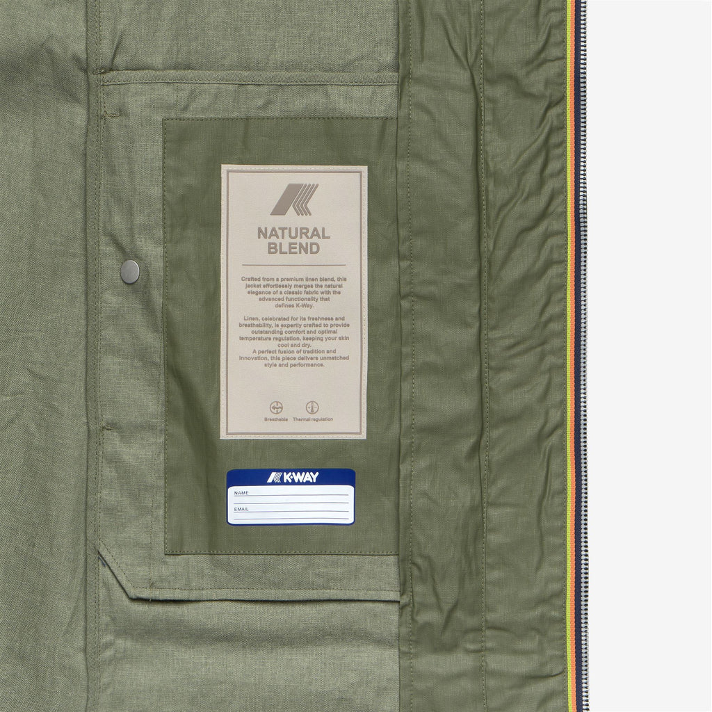 Jackets_Woman_HORIEN NATURAL BLEND_Long_GREEN LICHEN COMBO - Green Lichen - Commercial 2