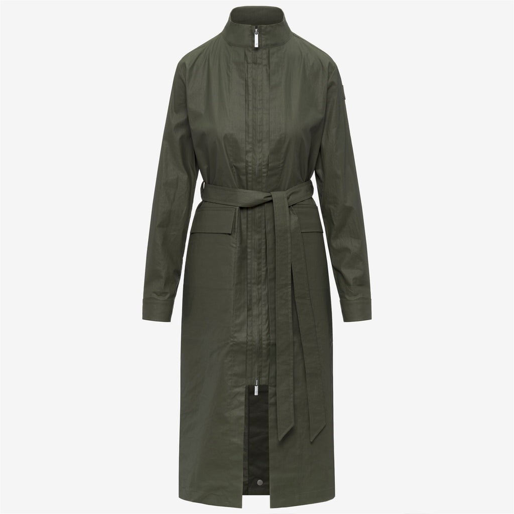 Jackets_Woman_HORIEN NATURAL BLEND_Long_GREEN LICHEN COMBO - Green Lichen - Commercial 1