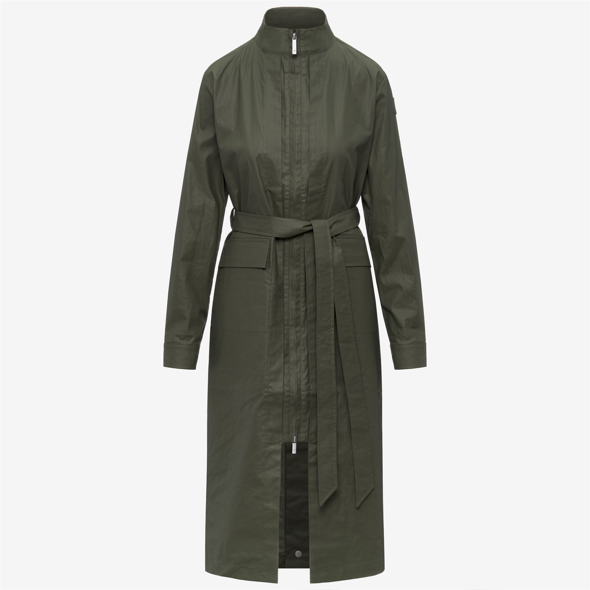 Jackets_Woman_HORIEN NATURAL BLEND_Long_GREEN LICHEN COMBO - Green Lichen - Commercial 1