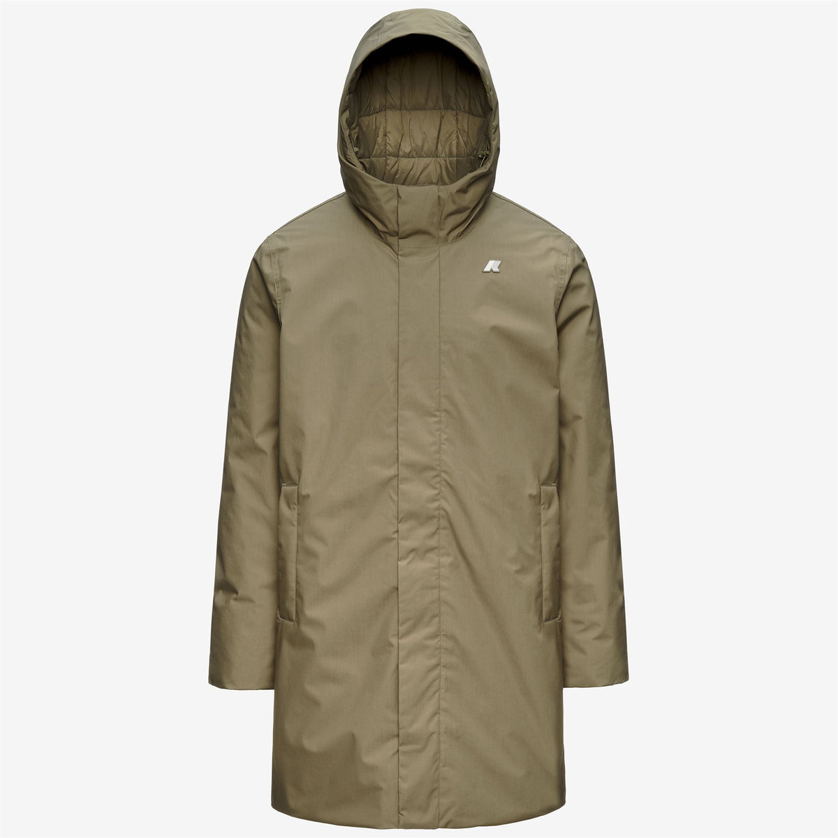 Jackets_Man_THOMAS WARM MICRO CANVAS_Long_Green Army - Commercial 1