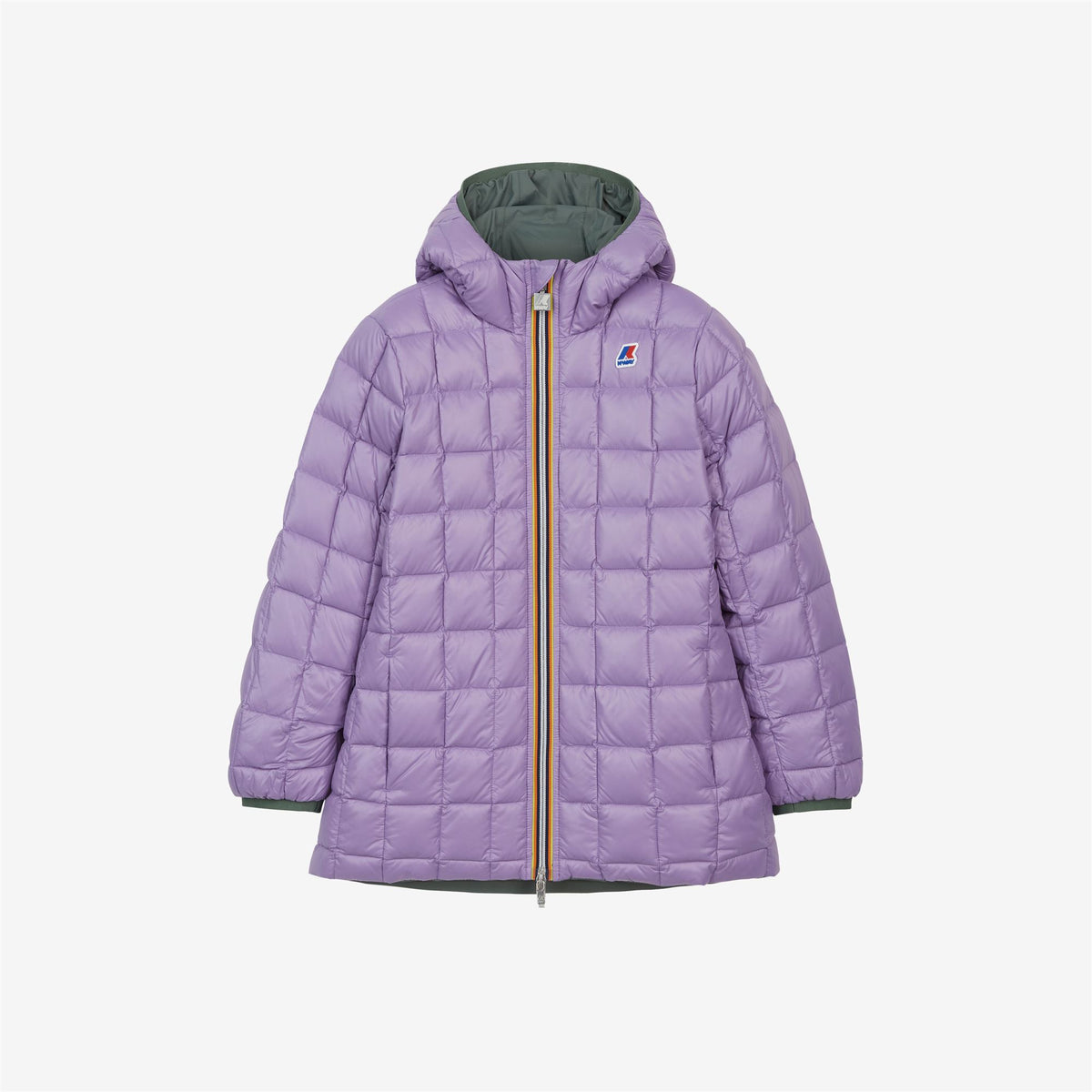 Jackets_Girl_P. SOPHIE THERMO PLUS.2 DOUBLE_Mid_Green Laurel - Violet Lavender - Commercial 2