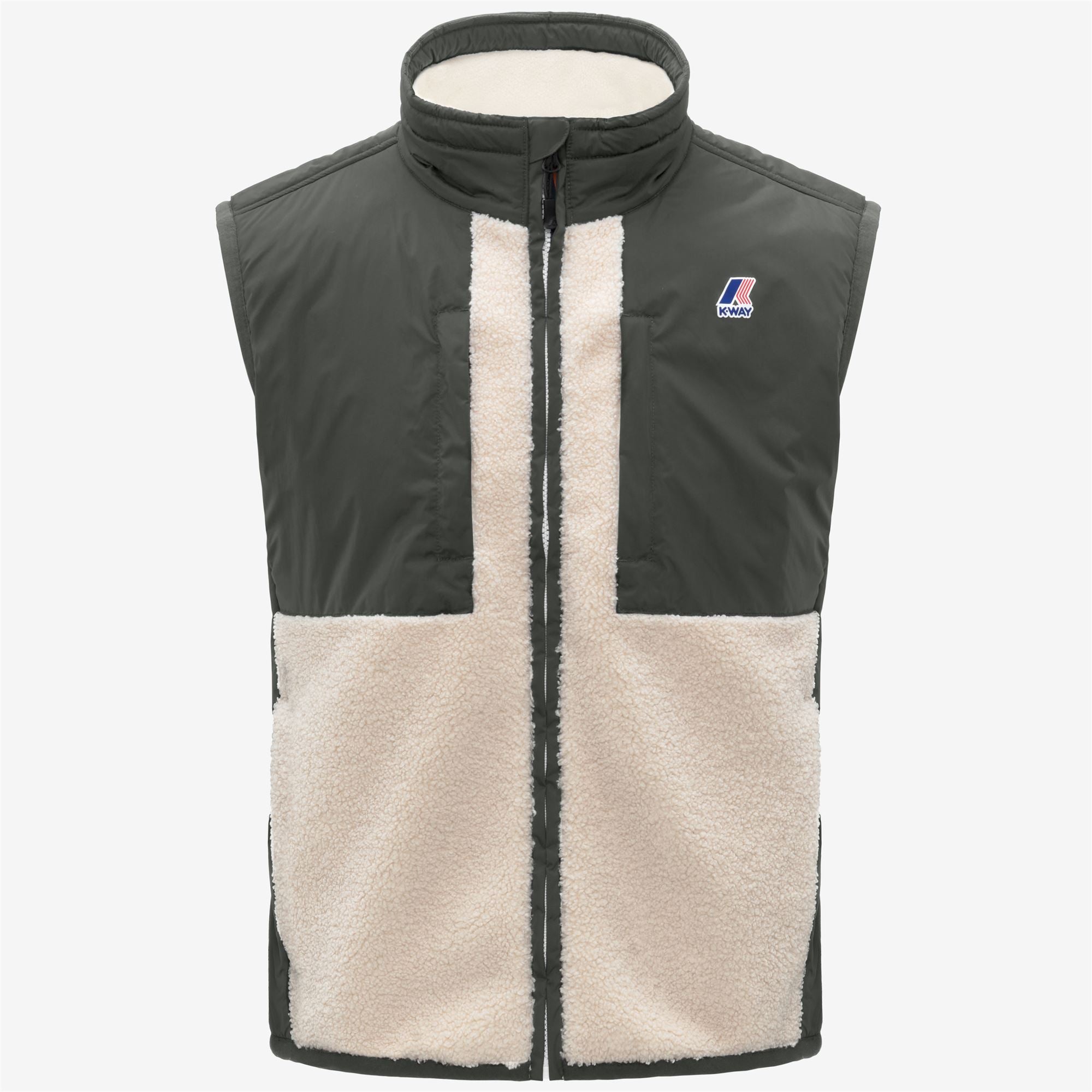 Fleece_UNISEX_VITAL 4.0 ORSETTO_Vest_GREEN BLACKISH--Ecru - Commercial 7
