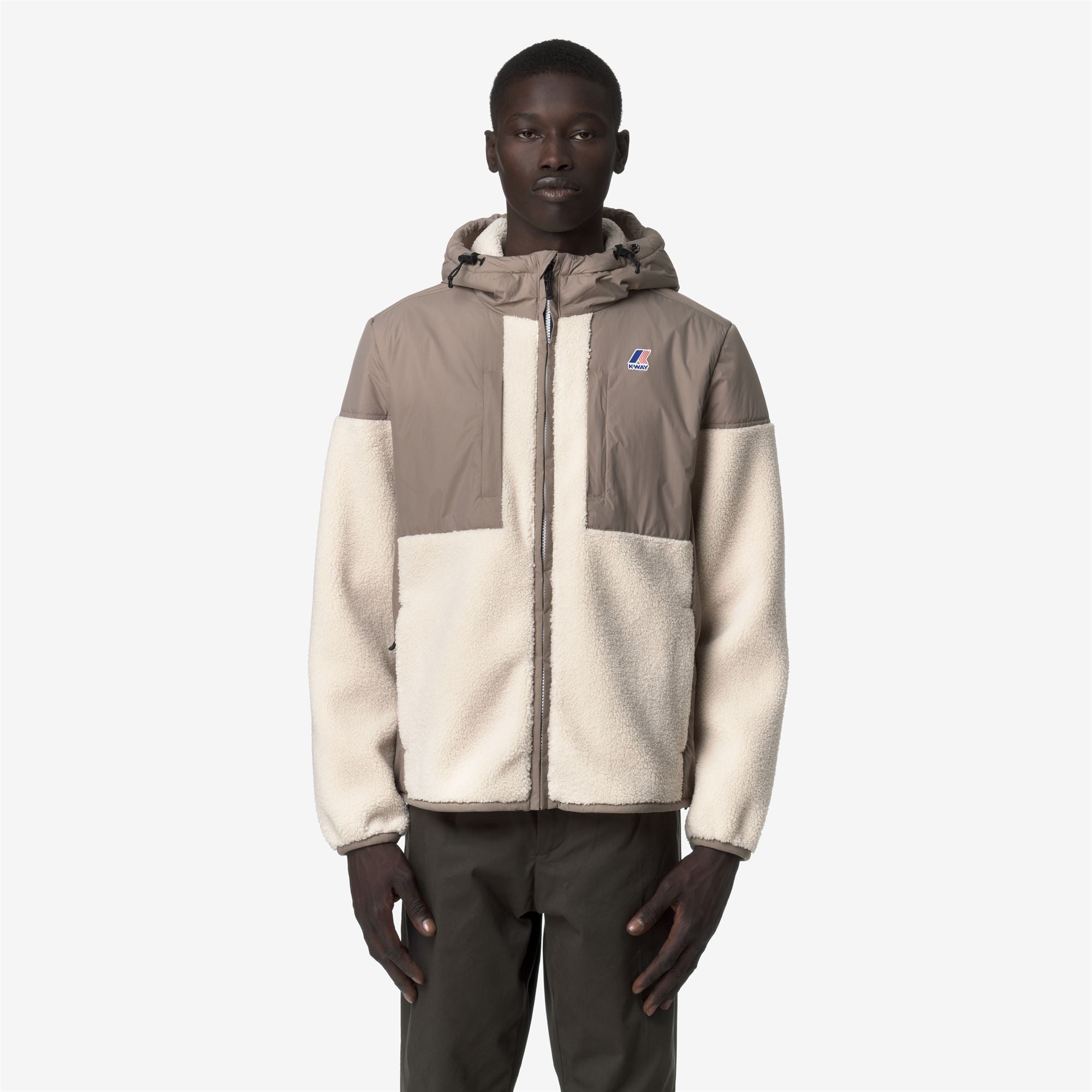 Fleece_UNISEX_SAMSON 4.0 ORSETTO_Hoodie Full Zip_Beige Taupe-Ecru - Commercial 4