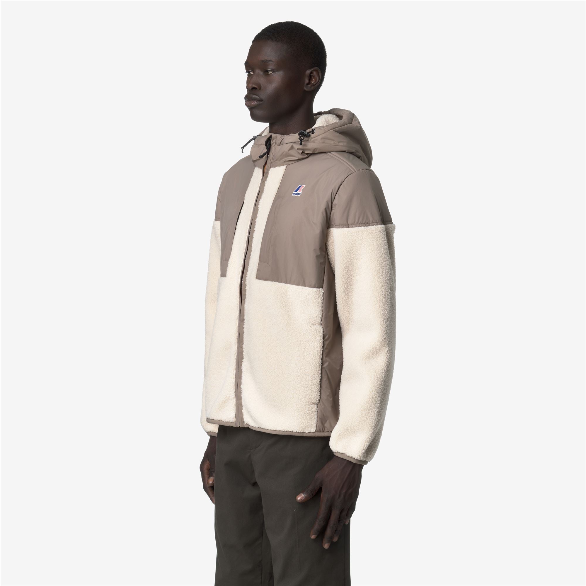 Fleece_UNISEX_SAMSON 4.0 ORSETTO_Hoodie Full Zip_Beige Taupe-Ecru - Commercial 4