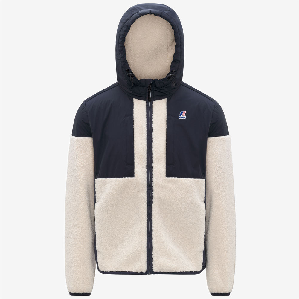 Fleece_UNISEX_SAMSON 4.0 ORSETTO_Hoodie Full Zip_Blue Depth-Ecru - Photo