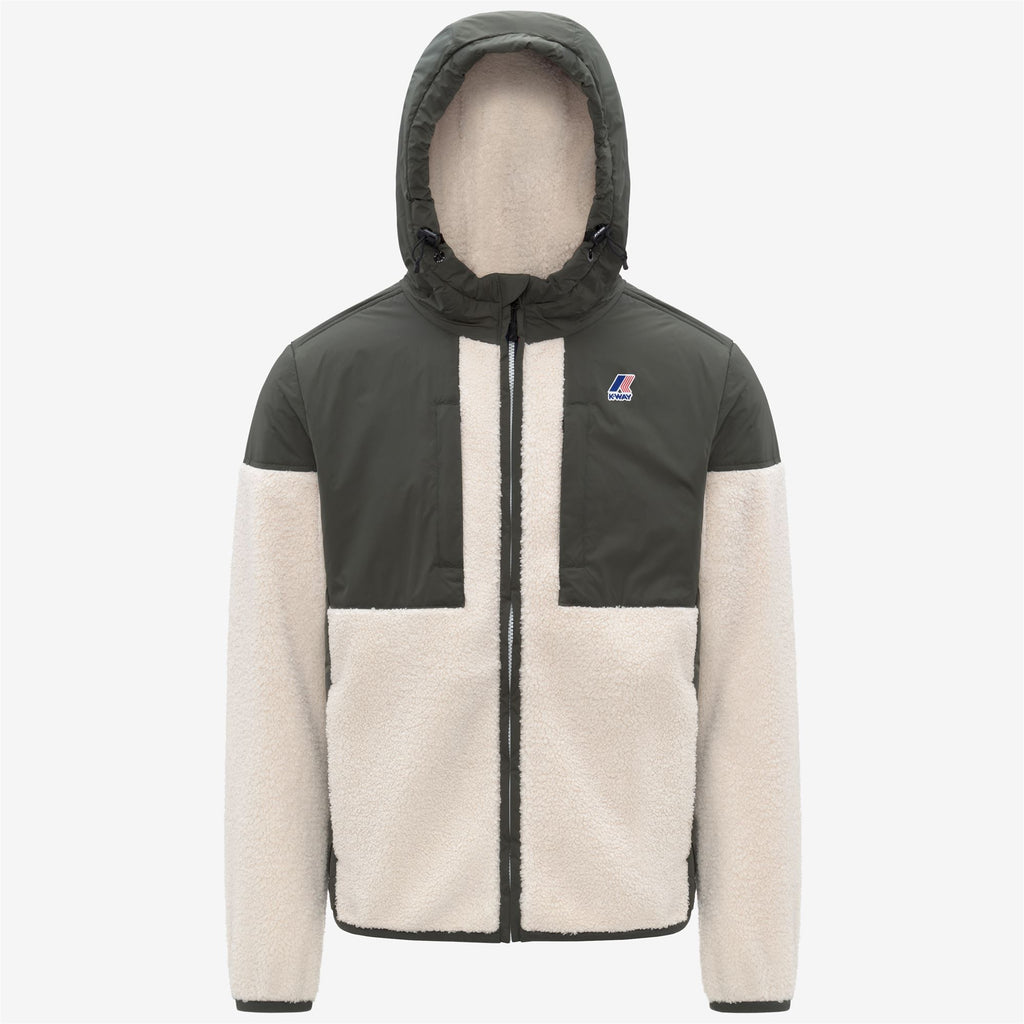 Fleece_UNISEX_SAMSON 4.0 ORSETTO_Hoodie Full Zip_GREEN BLACKISH--Ecru - Commercial 7