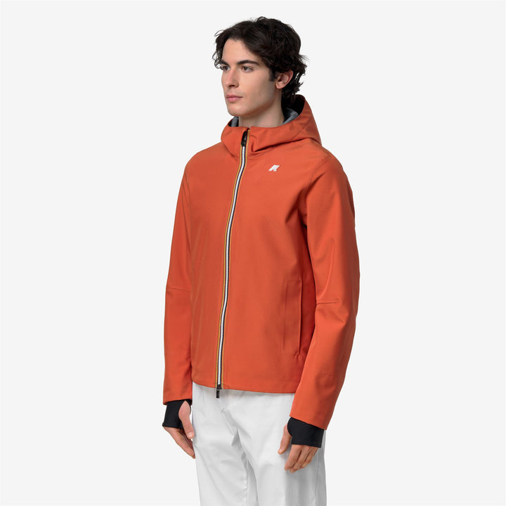 Jackets_Man_JACKO BONDED JERSEY_Short_Orange Brownish - Detail