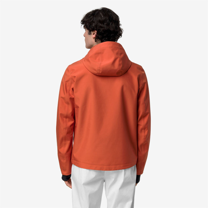 Jackets_Man_JACKO BONDED JERSEY_Short_Orange Brownish - DressedFrontDouble