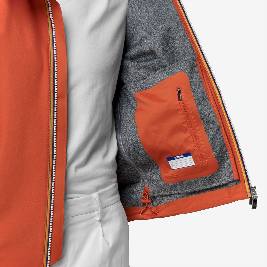 Jackets_Man_JACKO BONDED JERSEY_Short_Orange Brownish - DetailDouble