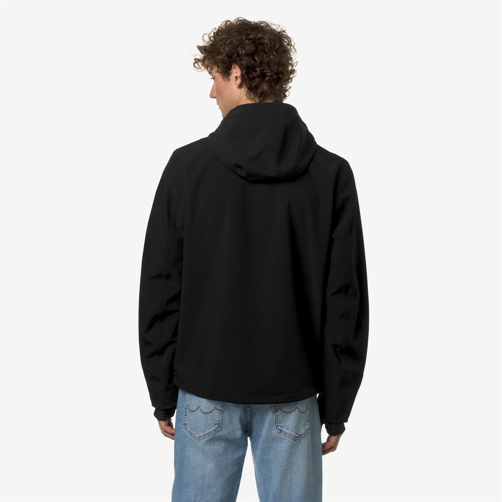 Jackets_MAN_JACKO BONDED JERSEY_Short_Black Pure - DressedFrontDouble