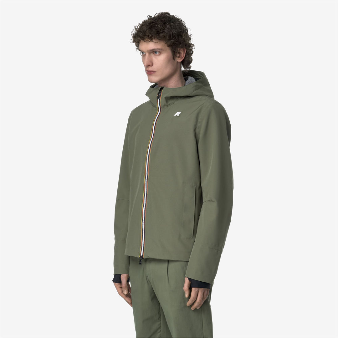 Jackets_MAN_JACKO BONDED JERSEY_Short_Green Lichen - Detail