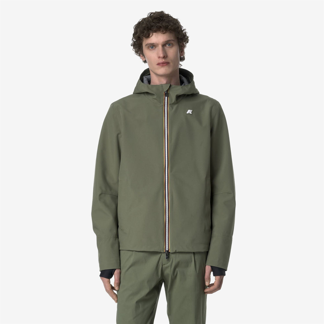 JACKO BONDED JERSEY - Jackets - Short - MAN - GREEN LICHEN