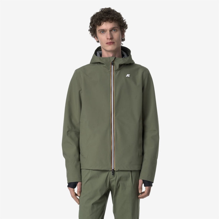 JACKO BONDED JERSEY - Jackets - Short - MAN - GREEN LICHEN