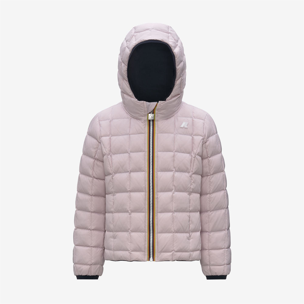 Jackets_GIRL_P. LILY ST THERMO DOUBLE_Short_Blue Depth - Rose Hushed - DressedFront