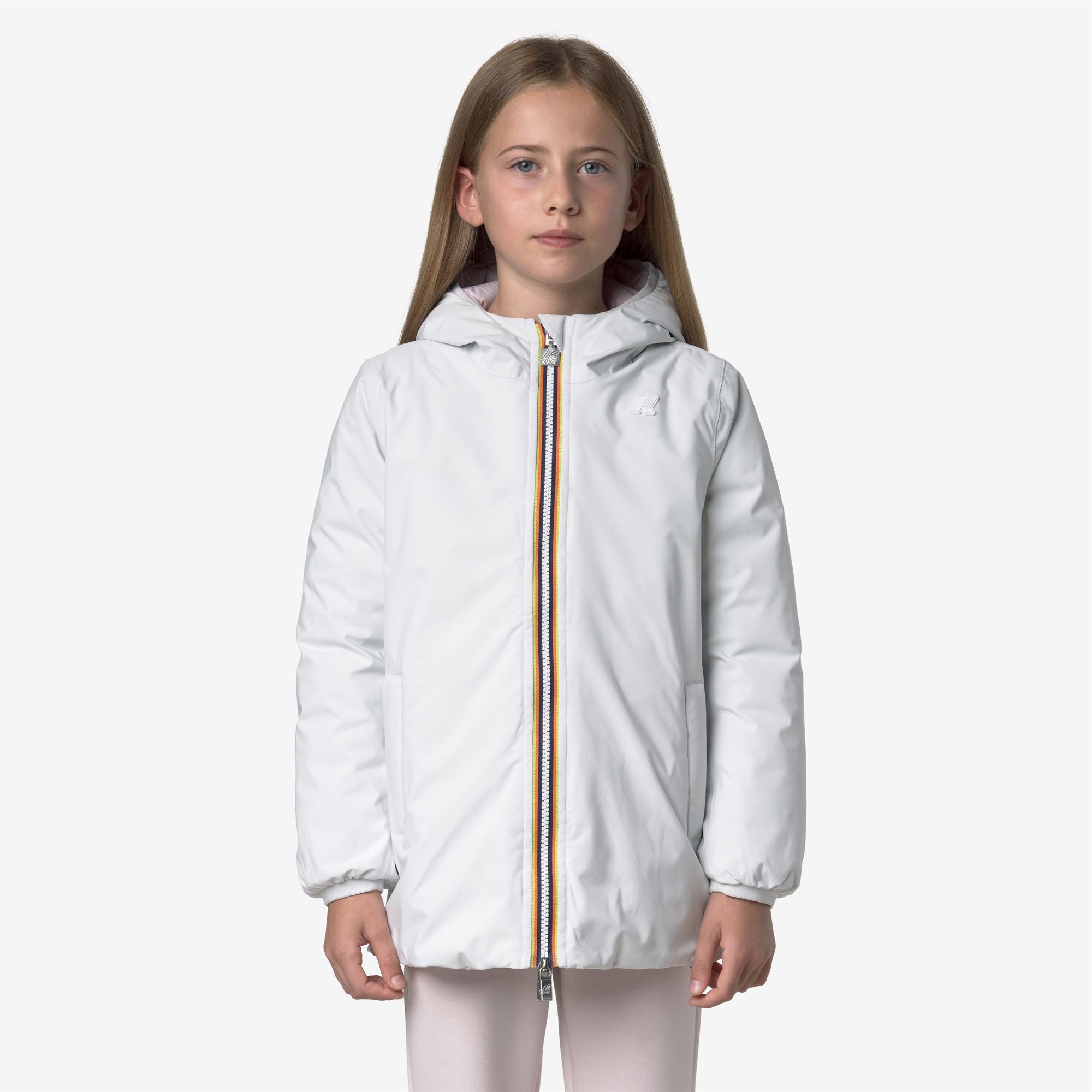 Jackets_GIRL_P. SOPHIE ST THERMO DOUBLE_Mid_White Gardenia - Rose Hushed - Commercial 3