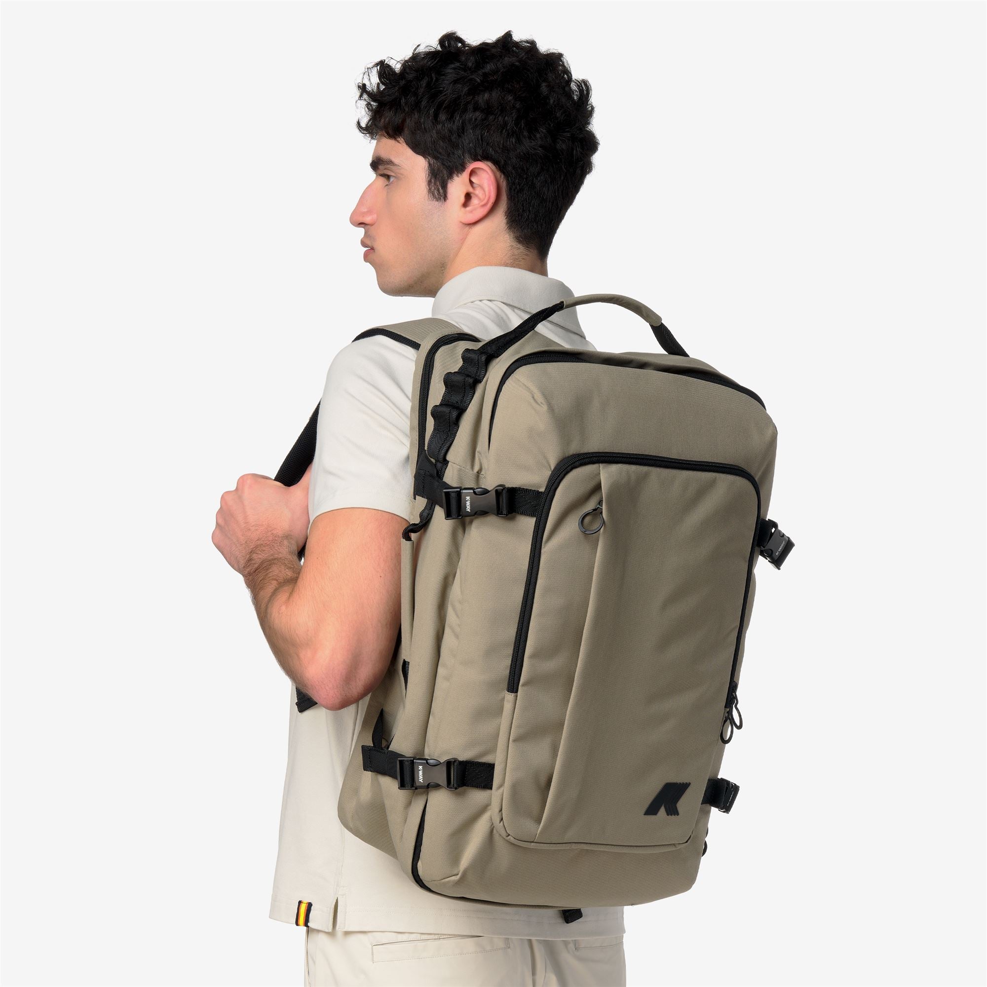Bags_Unisex_SALOME_Backpack_Grey Tortora - Commercial 5