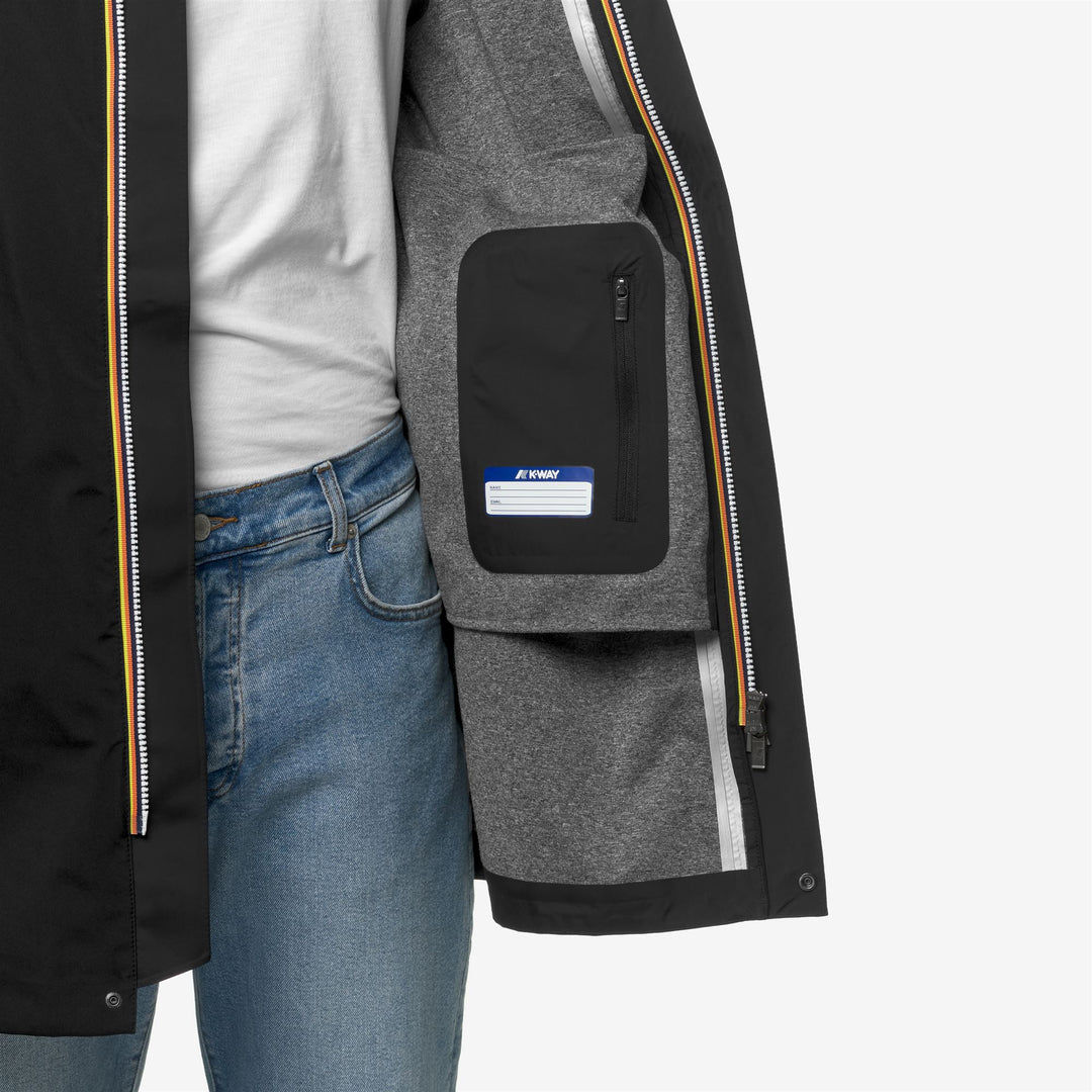 Jackets_MAN_TOMMY BONDED JERSEY_3/4 Length_Black Pure - DetailDouble