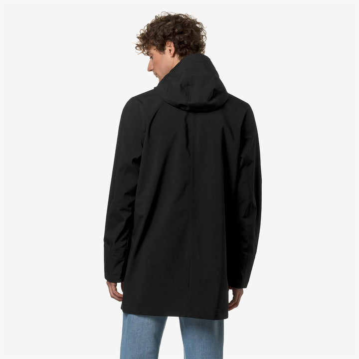 Jackets_MAN_TOMMY BONDED JERSEY_3/4 Length_Black Pure - DressedFrontDouble