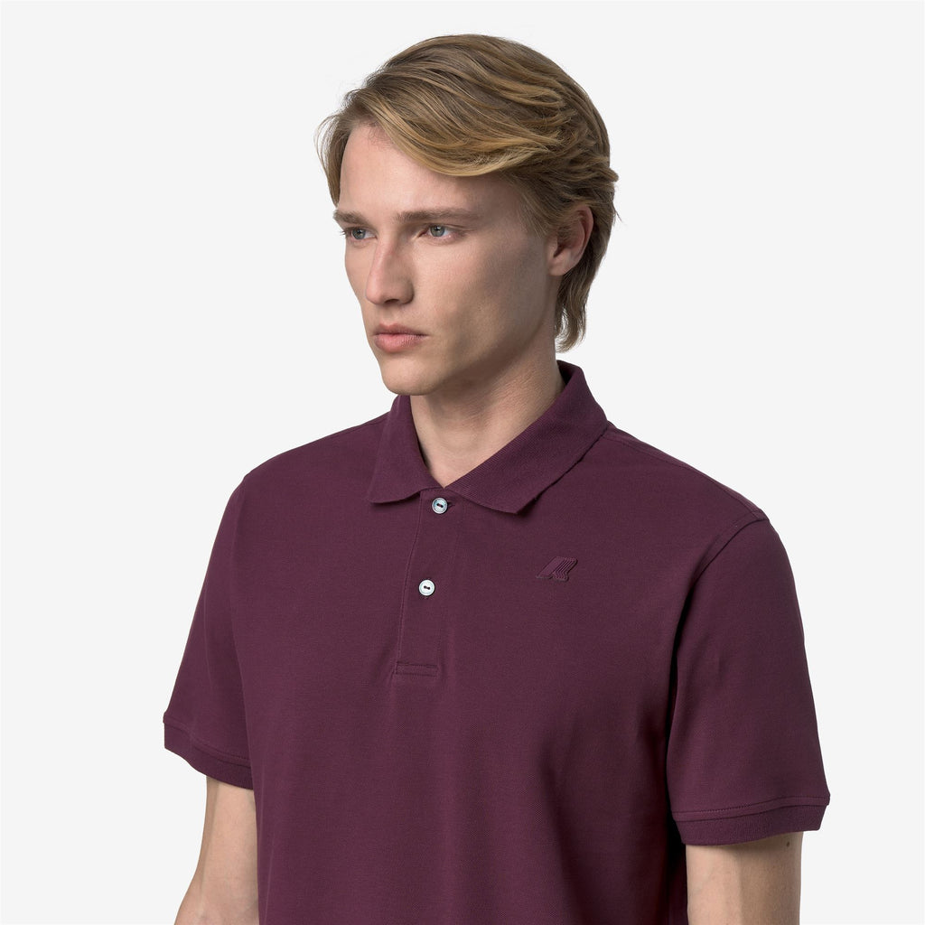 Polo Shirts_Man_AMEDEE SLIM PIQUE_Polo_Violet Mauve Wine - Commercial 7