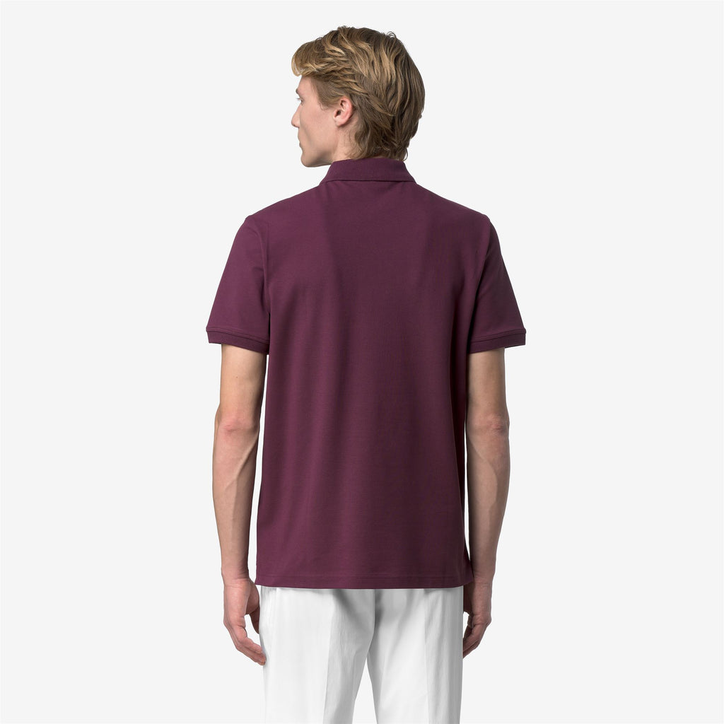 Polo Shirts_Man_AMEDEE SLIM PIQUE_Polo_Violet Mauve Wine - Commercial 6