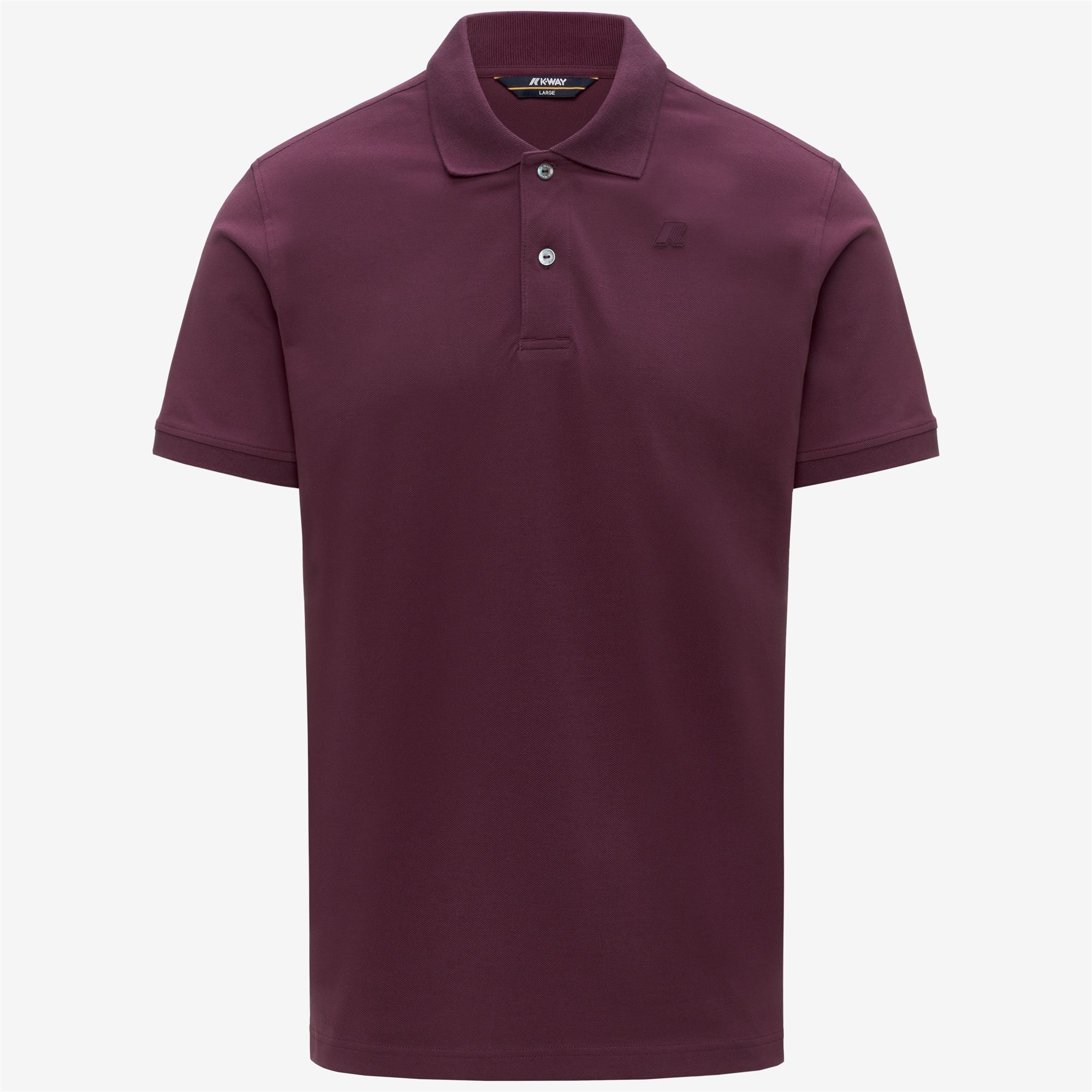 Polo Shirts_Man_AMEDEE SLIM PIQUE_Polo_Violet Mauve Wine - Commercial 1
