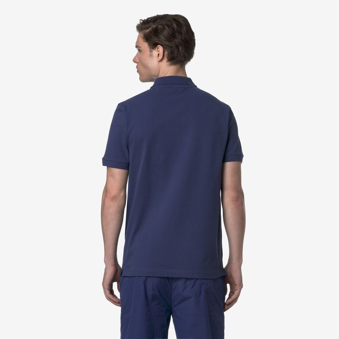 Polo Shirts_MAN_AMEDEE PIQUE_Polo_Blue Deep Cobalt - DressedFrontDouble