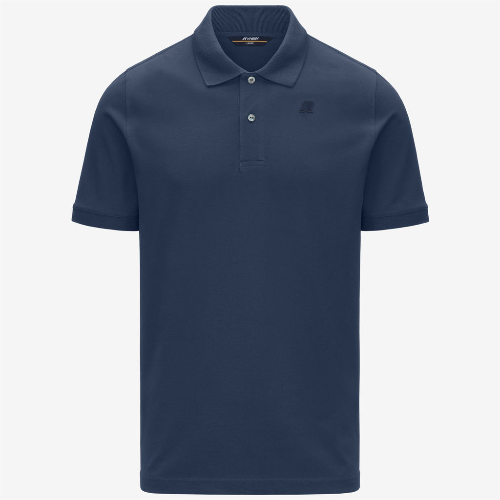 Polo Shirts_Man_AMEDEE SLIM PIQUE_Polo_Blue Insignia - Commercial 1