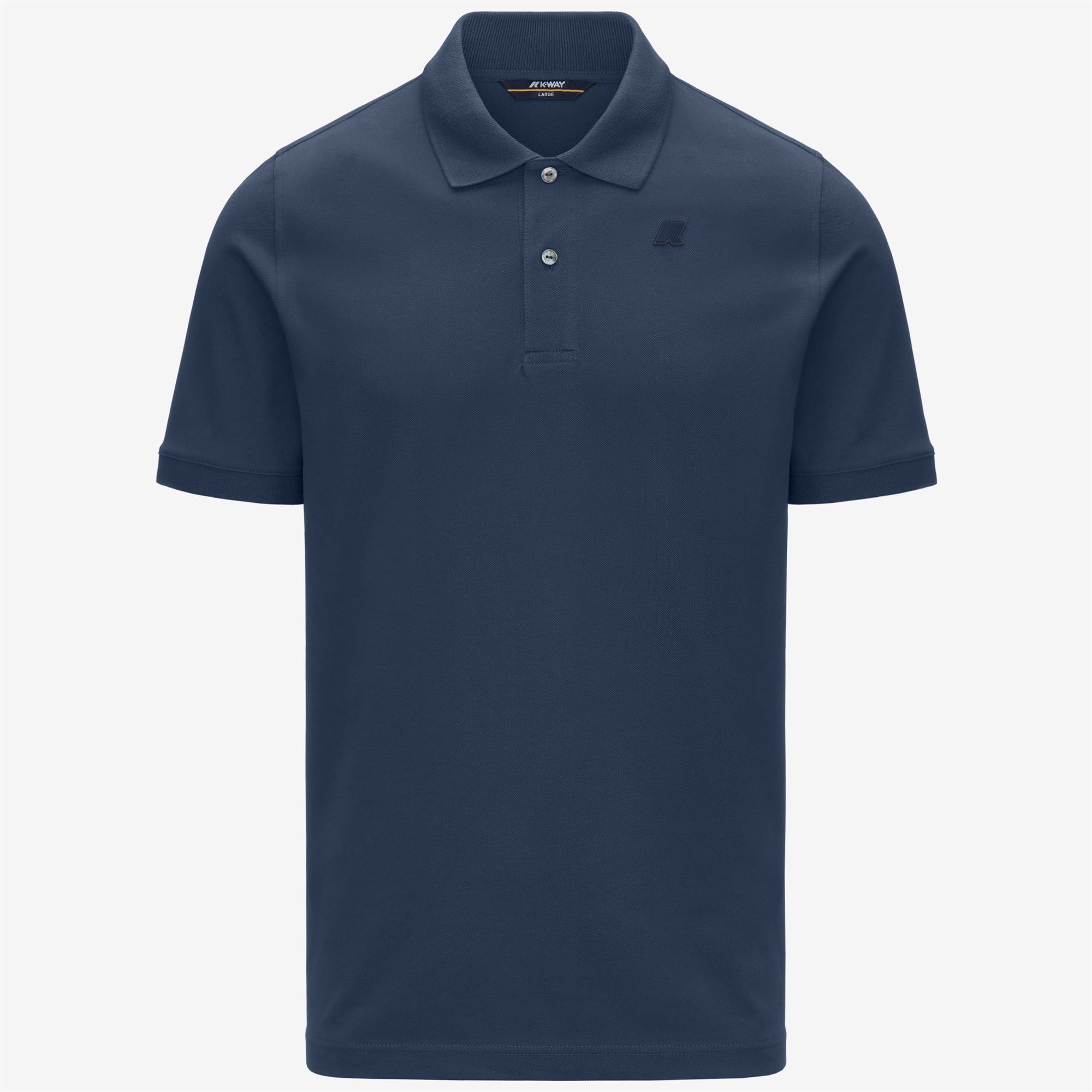 Polo Shirts_Man_AMEDEE SLIM PIQUE_Polo_Blue Insignia - Commercial 1