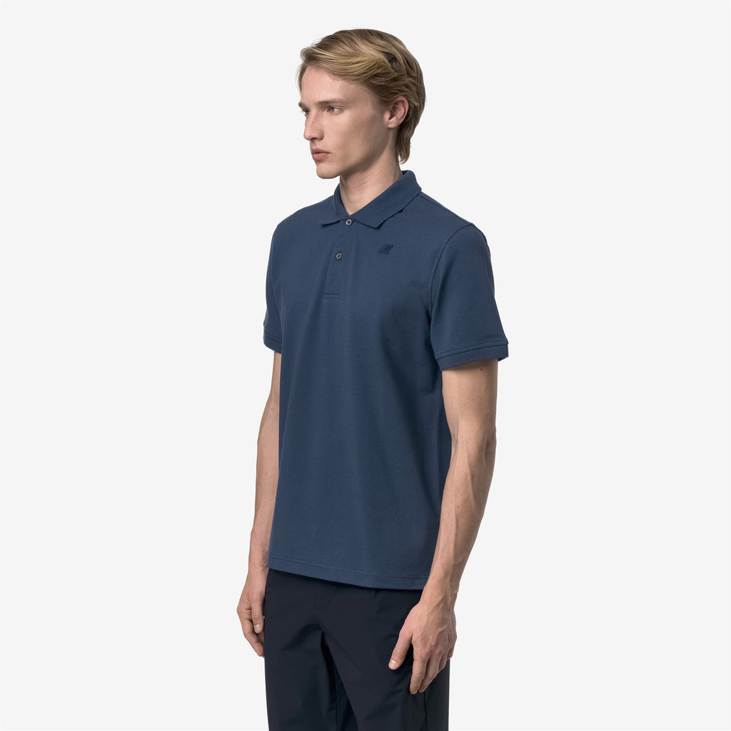 Polo Shirts_Man_AMEDEE SLIM PIQUE_Polo_Blue Insignia - Commercial 5