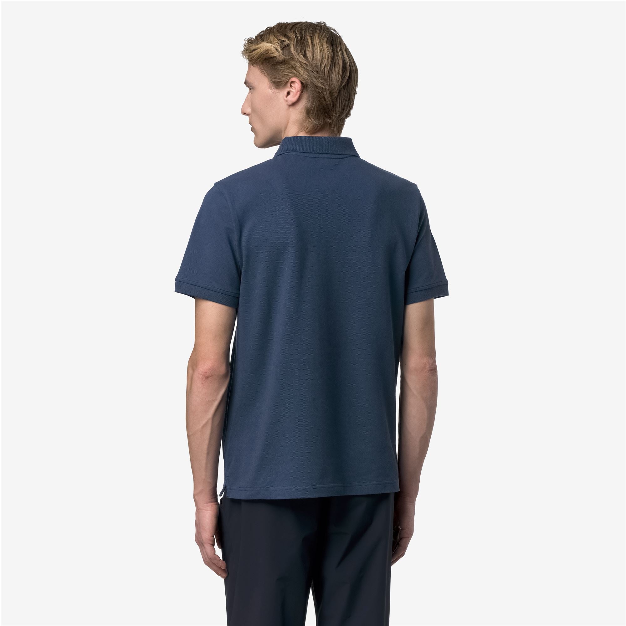 Polo Shirts_Man_AMEDEE SLIM PIQUE_Polo_Blue Insignia - Commercial 6