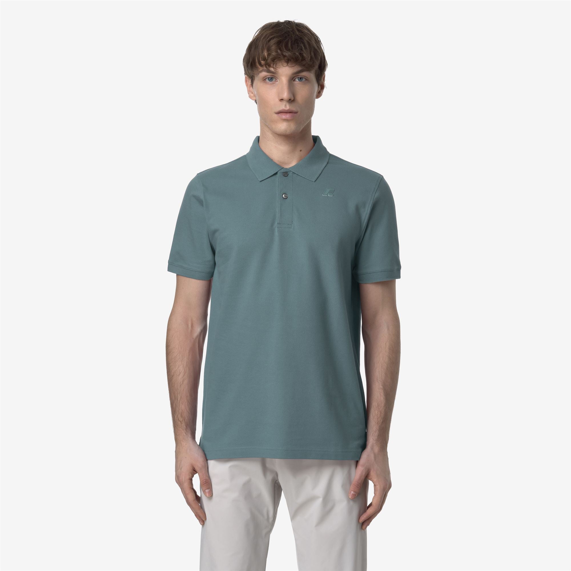 Polo Shirts_MAN_AMEDEE PIQUE_Polo_Green Iron - Commercial 4