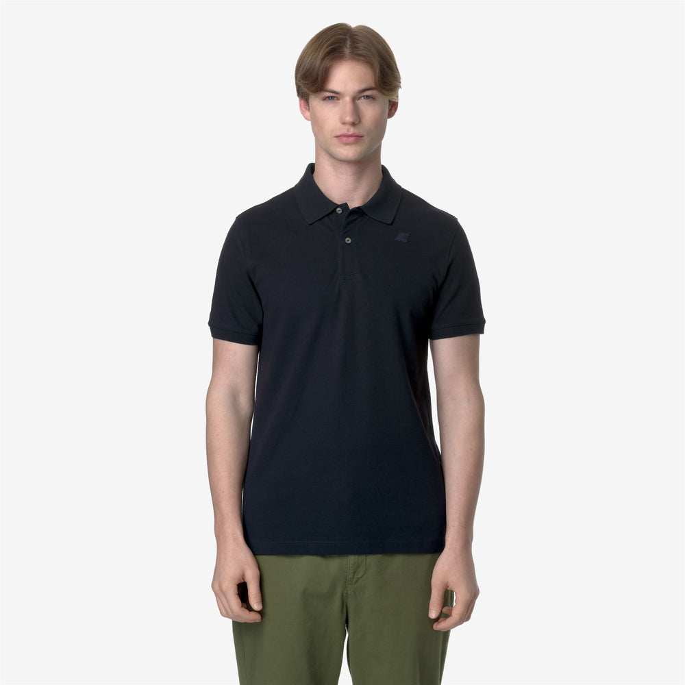 Polo Shirts_MAN_AMEDEE PIQUE_Polo_Blue Depth - DressedBack