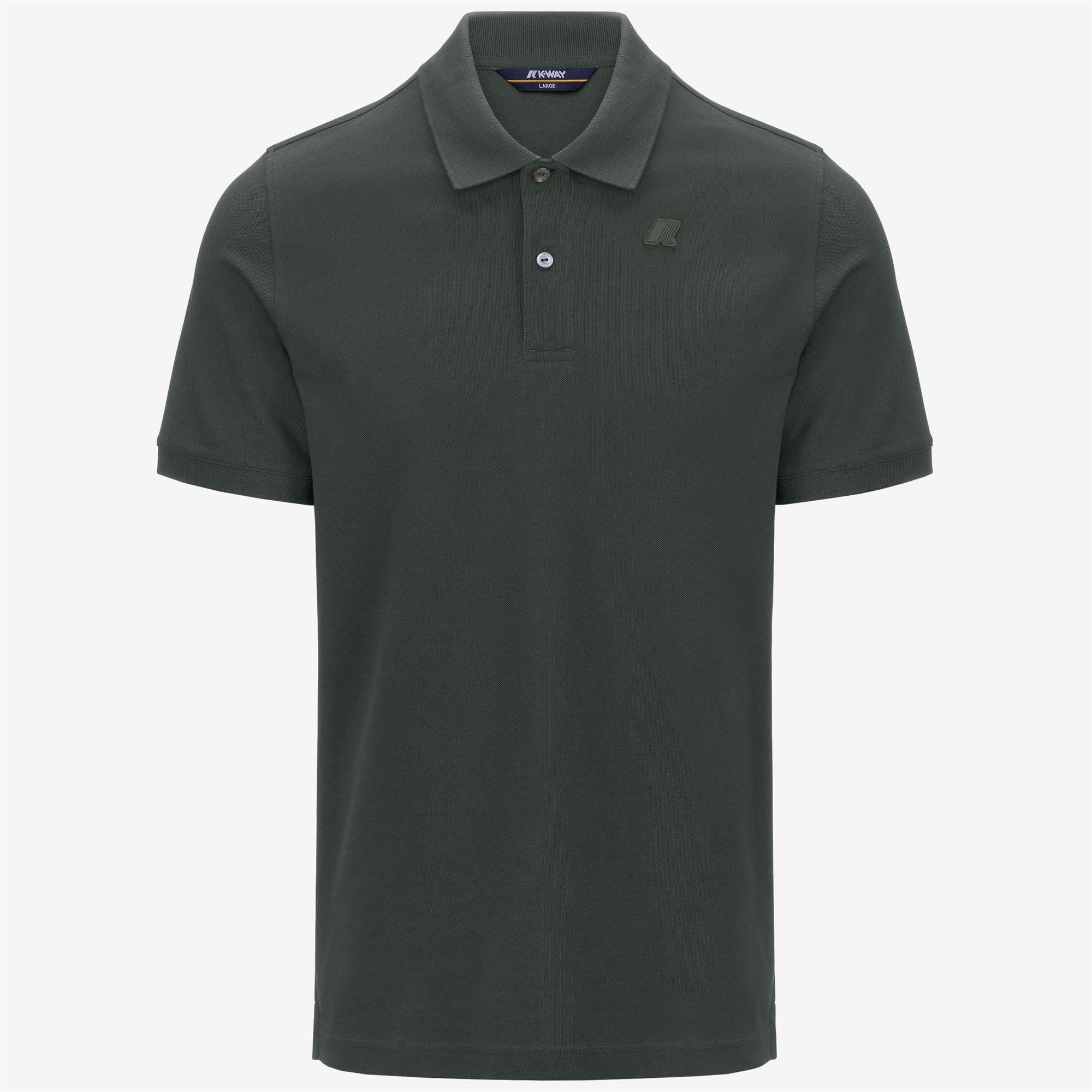 Polo Shirts_MAN_AMEDEE PIQUE_Polo_GREEN BLACKISH - Commercial 1
