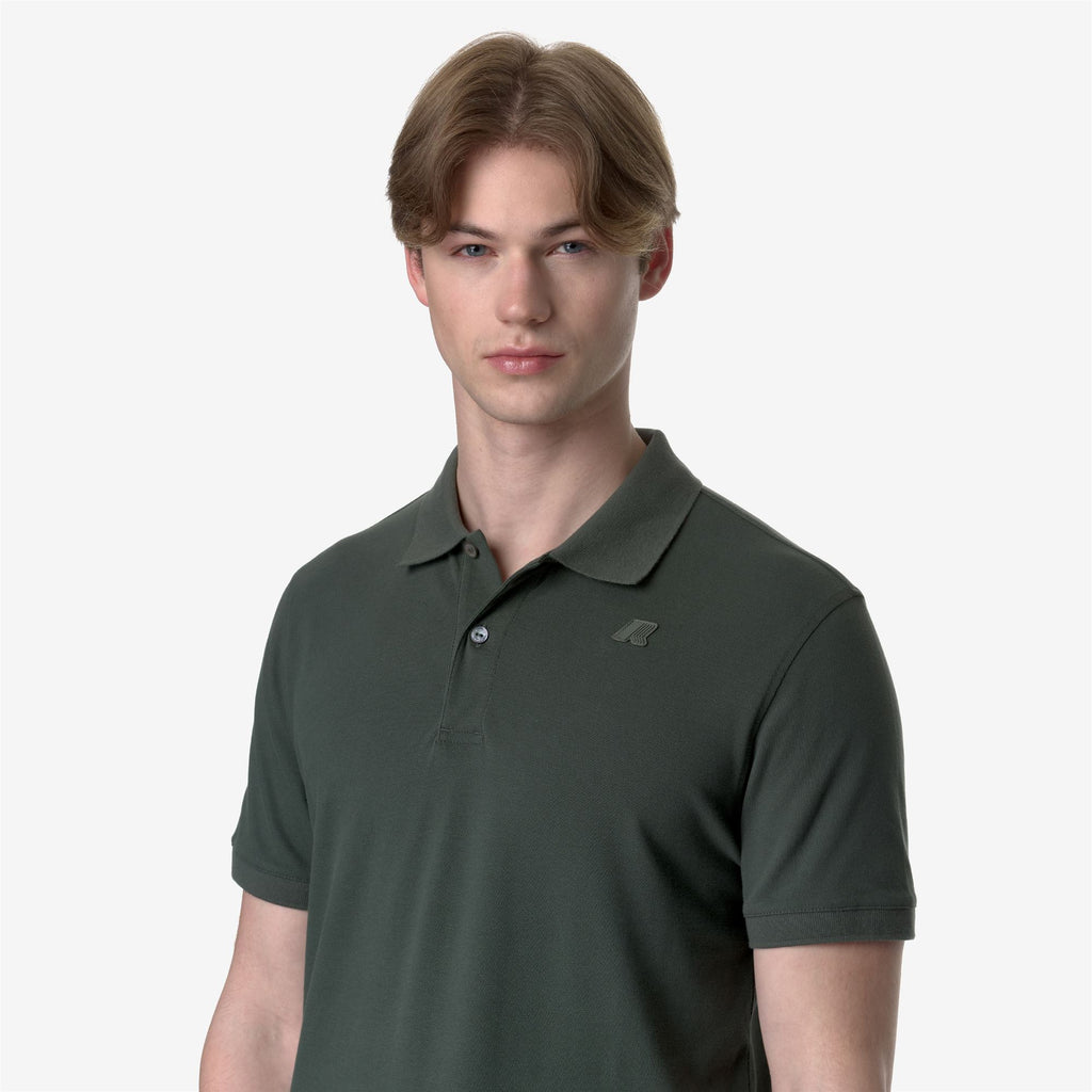 Polo Shirts_MAN_AMEDEE PIQUE_Polo_GREEN BLACKISH - Commercial 7